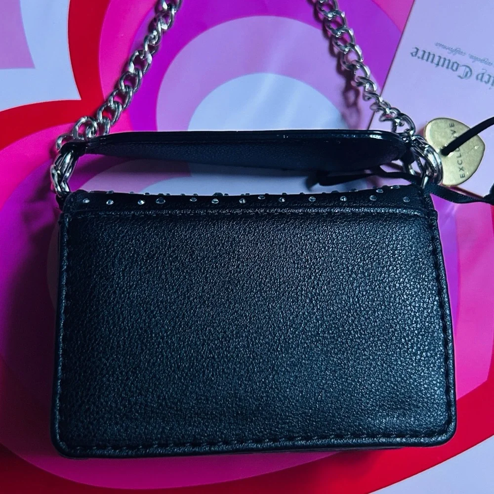 ✨ All That Glitters Mini Handbag On Chain Black Juicy Couture NWT